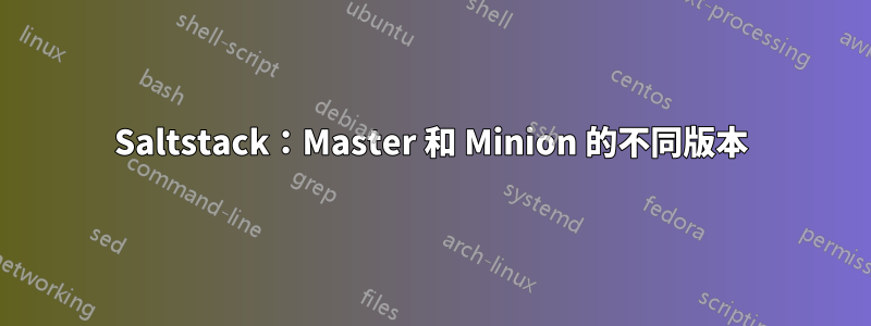 Saltstack：Master 和 Minion 的不同版本