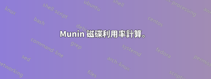 Munin 磁碟利用率計算。