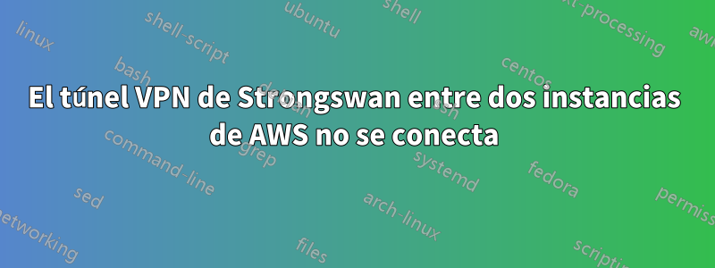 El túnel VPN de Strongswan entre dos instancias de AWS no se conecta