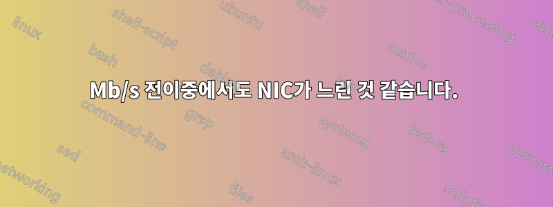 100Mb/s 전이중에서도 NIC가 느린 것 같습니다.