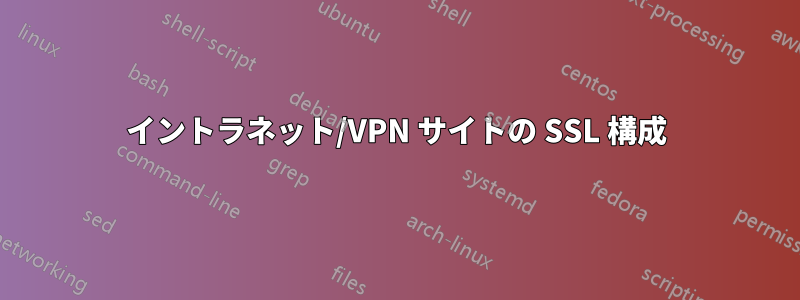 イントラネット/VPN サイトの SSL 構成