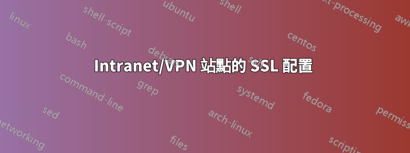 Intranet/VPN 站點的 SSL 配置