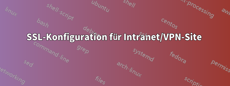 SSL-Konfiguration für Intranet/VPN-Site