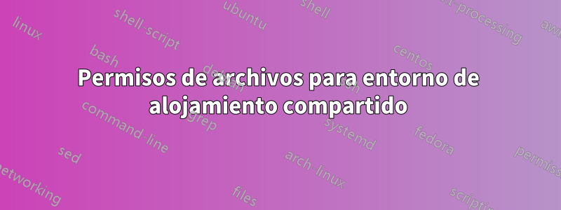 Permisos de archivos para entorno de alojamiento compartido