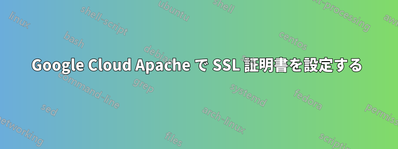 Google Cloud Apache で SSL 証明書を設定する