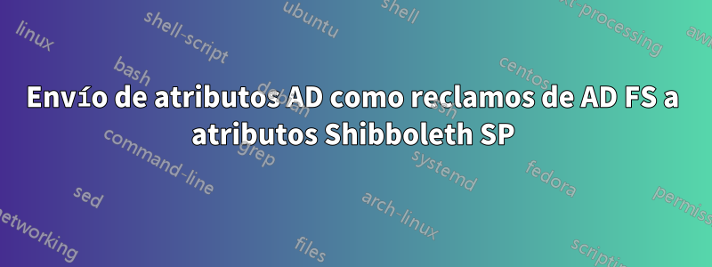 Envío de atributos AD como reclamos de AD FS a atributos Shibboleth SP