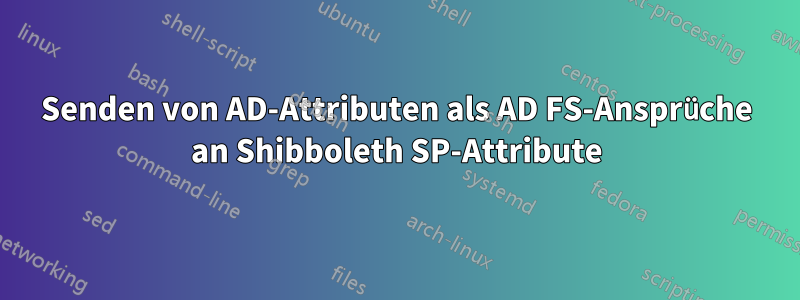 Senden von AD-Attributen als AD FS-Ansprüche an Shibboleth SP-Attribute