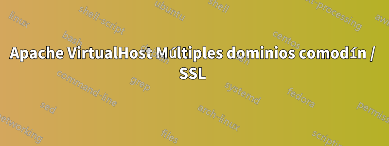 Apache VirtualHost Múltiples dominios comodín / SSL