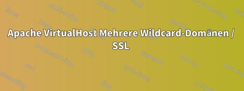 Apache VirtualHost Mehrere Wildcard-Domänen / SSL