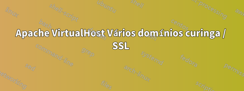 Apache VirtualHost Vários domínios curinga / SSL