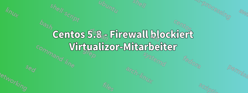 Centos 5.8 - Firewall blockiert Virtualizor-Mitarbeiter