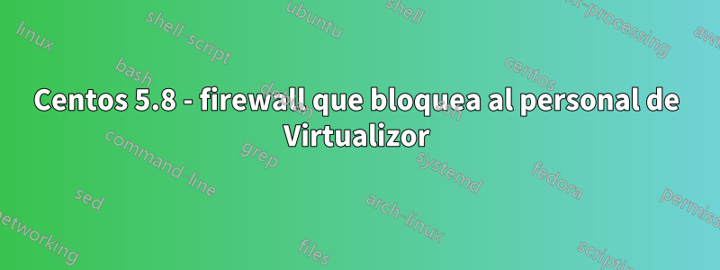 Centos 5.8 - firewall que bloquea al personal de Virtualizor