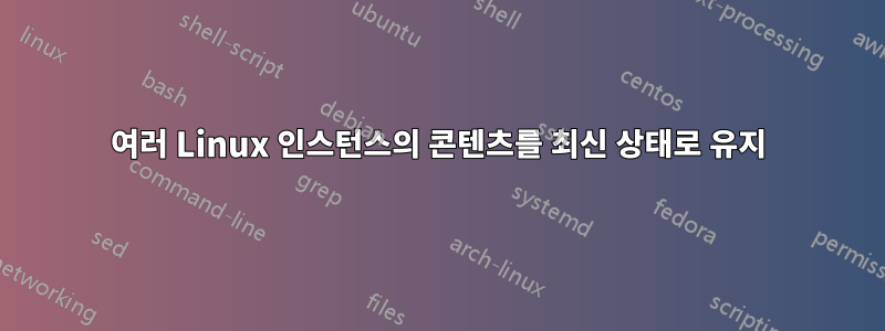 여러 Linux 인스턴스의 콘텐츠를 최신 상태로 유지