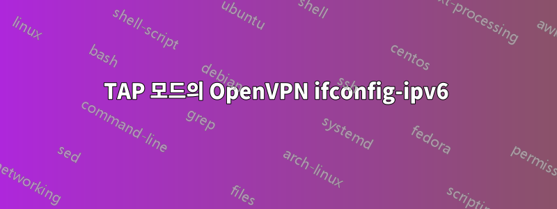 TAP 모드의 OpenVPN ifconfig-ipv6