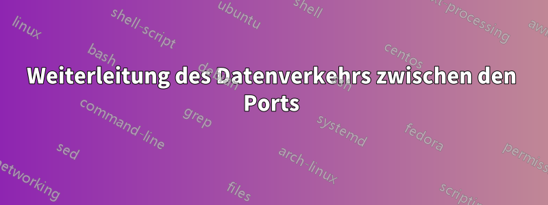 Weiterleitung des Datenverkehrs zwischen den Ports