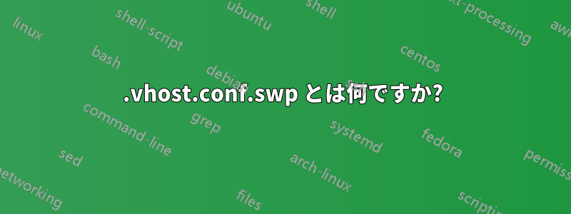 .vhost.conf.swp とは何ですか?