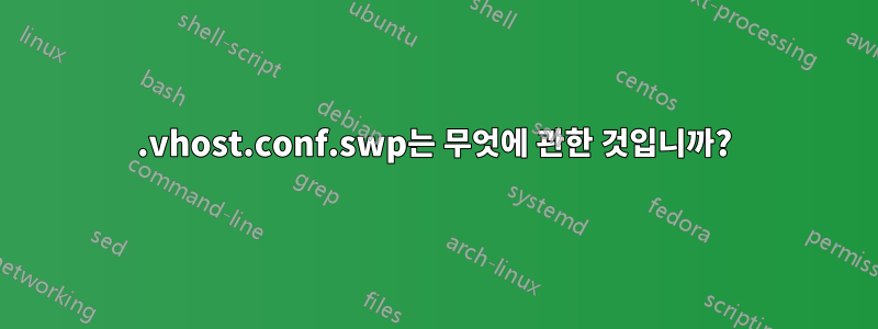 .vhost.conf.swp는 무엇에 관한 것입니까?