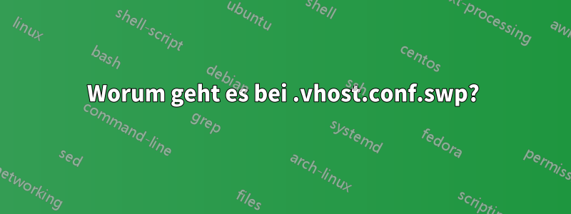 Worum geht es bei .vhost.conf.swp?