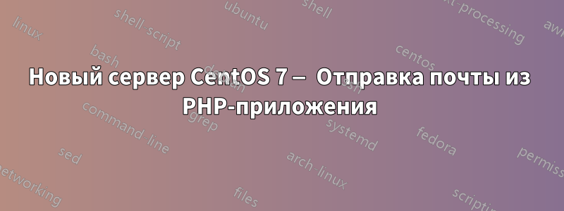 Новый сервер CentOS 7 — Отправка почты из PHP-приложения