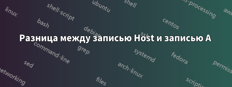 Разница между записью Host и записью A