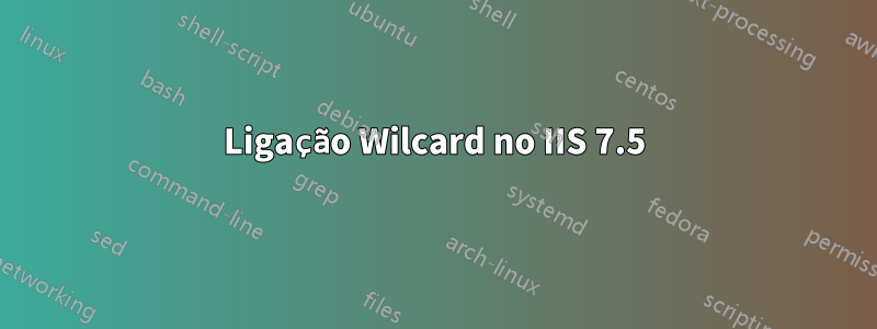 Ligação Wilcard no IIS 7.5