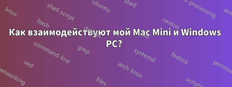 Как взаимодействуют мой Mac Mini и Windows PC? 