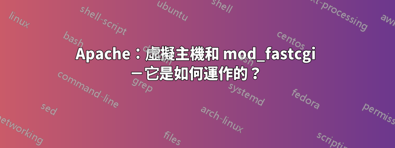 Apache：虛擬主機和 mod_fastcgi －它是如何運作的？