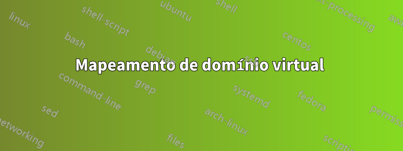 Mapeamento de domínio virtual