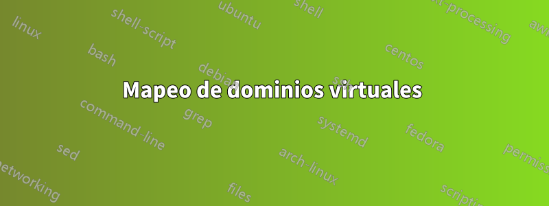 Mapeo de dominios virtuales