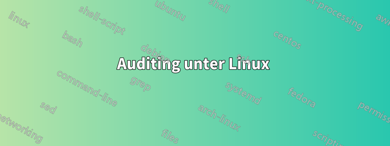 Auditing unter Linux