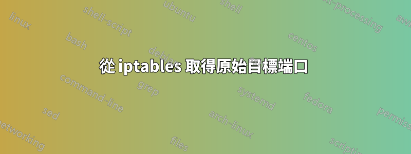 從 iptables 取得原始目標端口