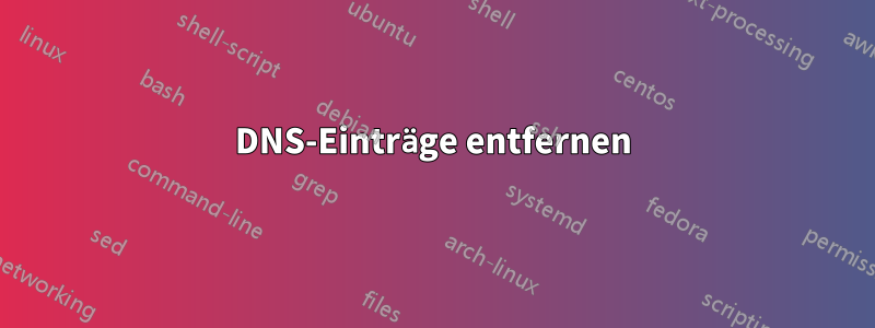 DNS-Einträge entfernen