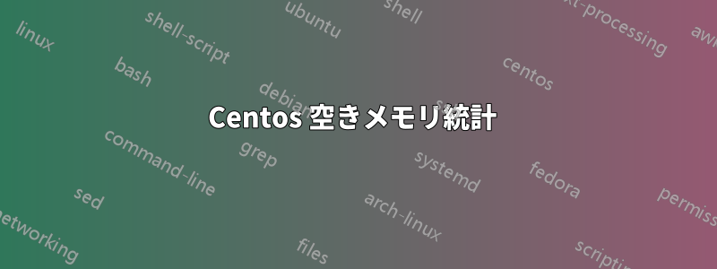 Centos 空きメモリ統計 