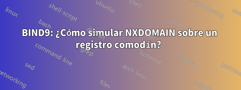 BIND9: ¿Cómo simular NXDOMAIN sobre un registro comodín? 