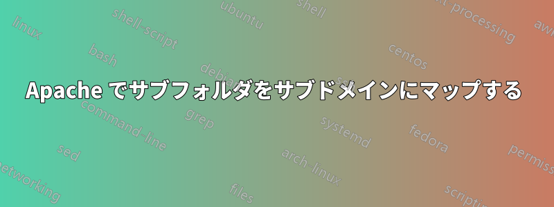 Apache でサブフォルダをサブドメインにマップする