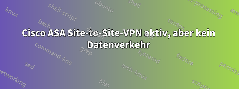 Cisco ASA Site-to-Site-VPN aktiv, aber kein Datenverkehr