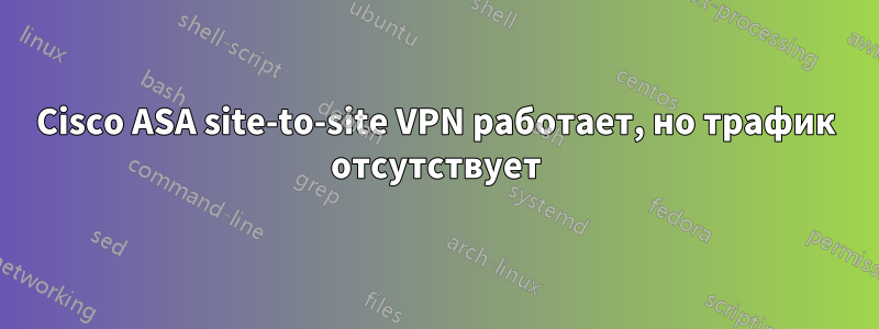 Cisco ASA site-to-site VPN работает, но трафик отсутствует