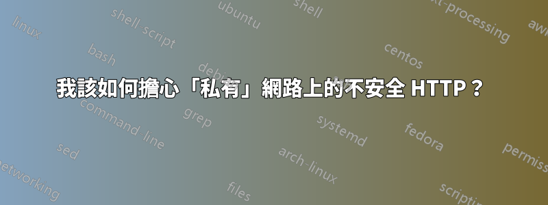 我該如何擔心「私有」網路上的不安全 HTTP？