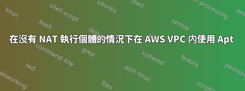 在沒有 NAT 執行個體的情況下在 AWS VPC 內使用 Apt