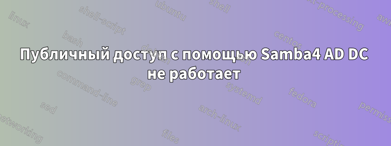 Публичный доступ с помощью Samba4 AD DC не работает