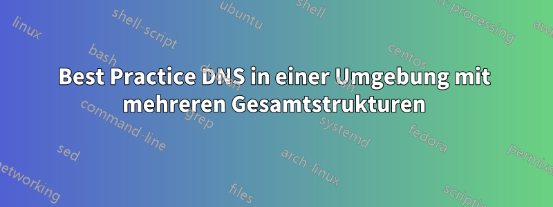 Best Practice DNS in einer Umgebung mit mehreren Gesamtstrukturen