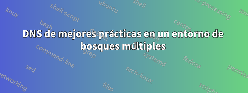 DNS de mejores prácticas en un entorno de bosques múltiples