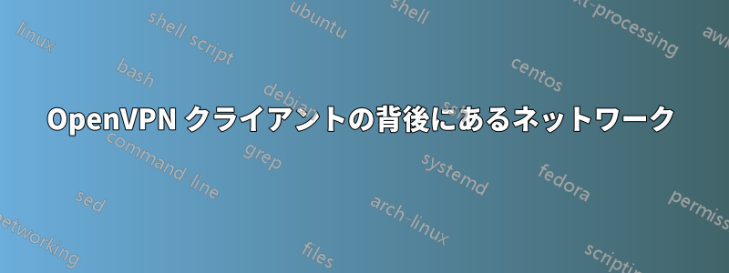 OpenVPN クライアントの背後にあるネットワーク