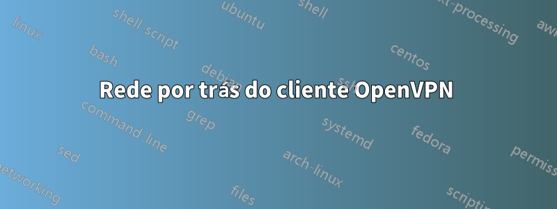 Rede por trás do cliente OpenVPN