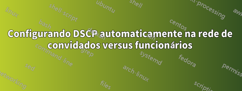 Configurando DSCP automaticamente na rede de convidados versus funcionários