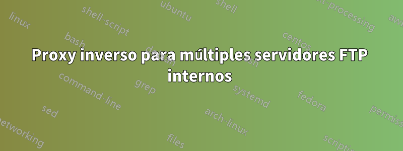 Proxy inverso para múltiples servidores FTP internos