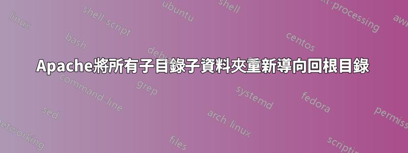 Apache將所有子目錄子資料夾重新導向回根目錄