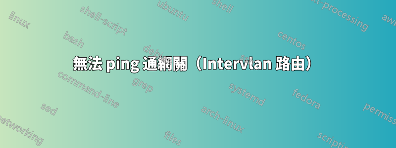 無法 ping 通網關（Intervlan 路由）