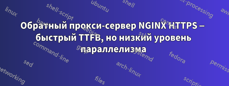 Обратный прокси-сервер NGINX HTTPS — быстрый TTFB, но низкий уровень параллелизма