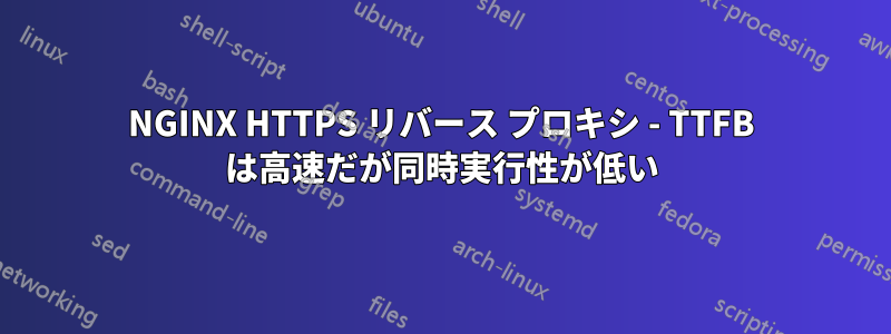 NGINX HTTPS リバース プロキシ - TTFB は高速だが同時実行性が低い